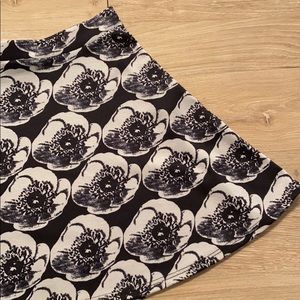 Black and white circle skirt